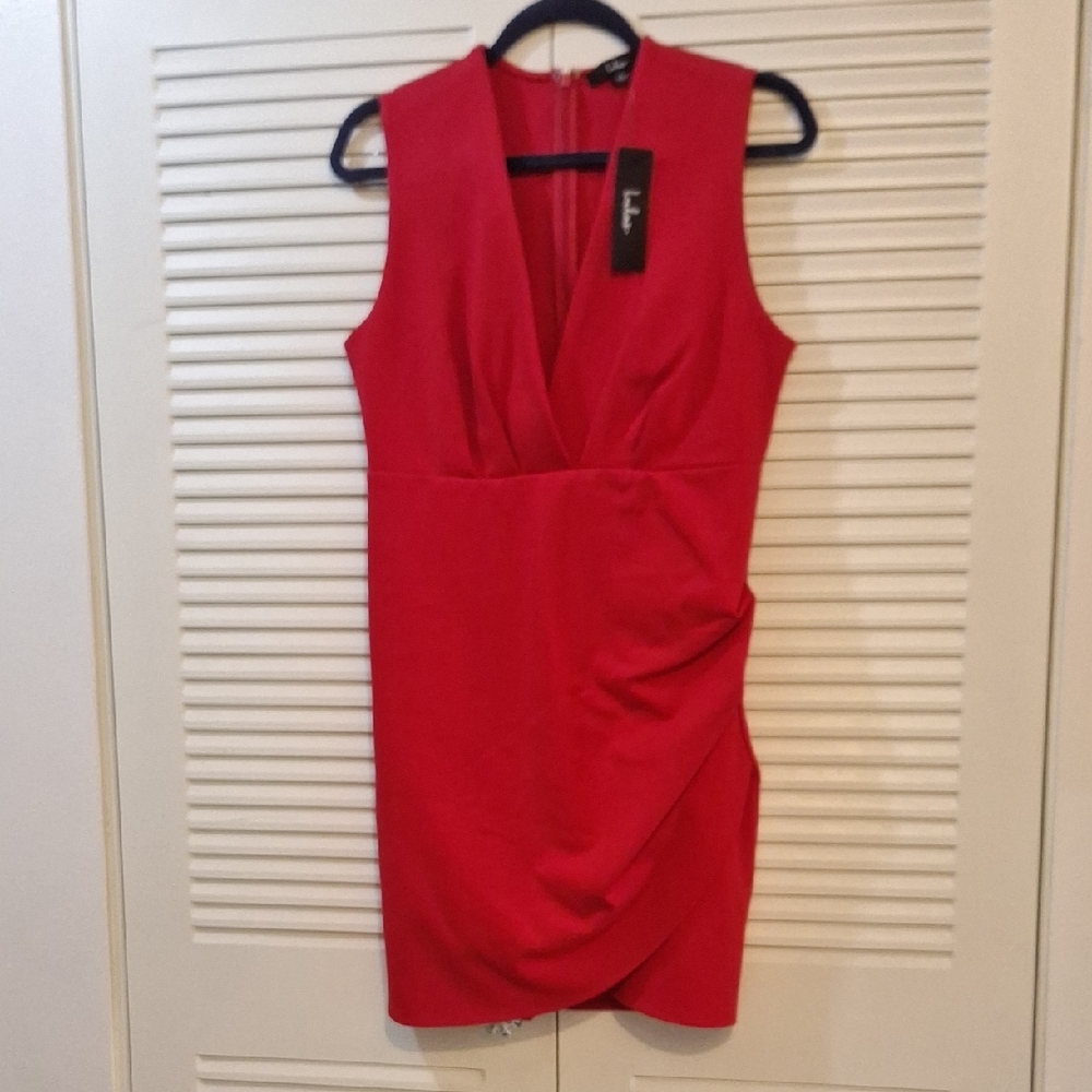 LULUS Red Sleeveless Dress, NWT